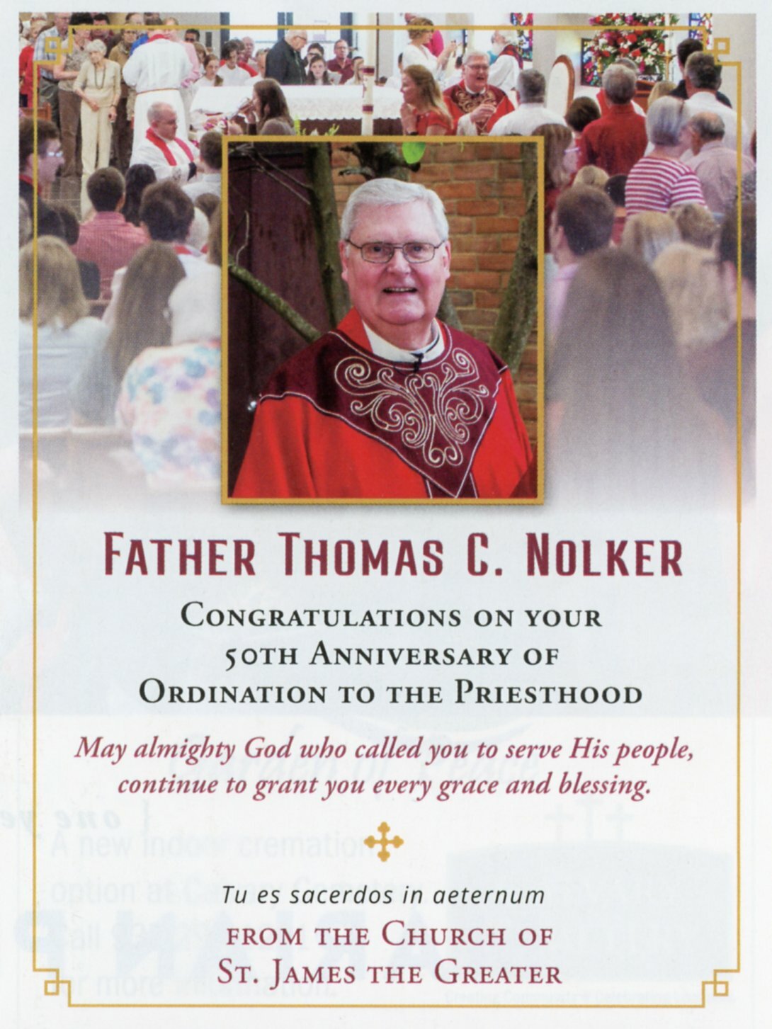 Father Tom Nolker '64 - Golden Anniversary